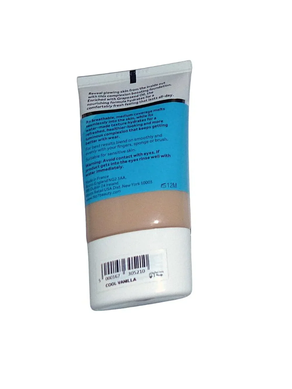 No7 HydraLuminous Moisturising Foundation 30ml, SPF15 Cool Vanilla Medium Cover